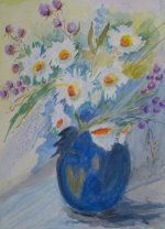 Mageriten in Blauer Vase.JPG